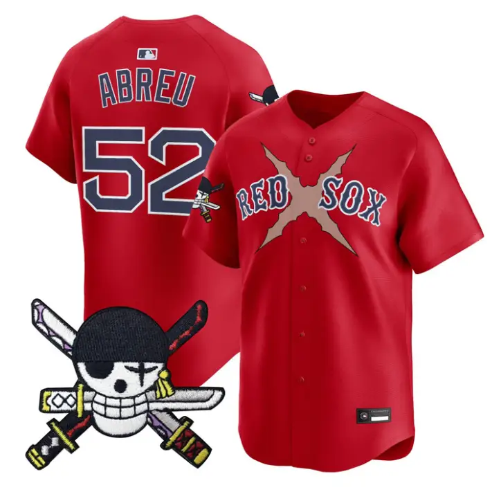Wilyer Abreu Jersey #52 Boston Red Sox One Piece Zoro Patch Stitched by My Store