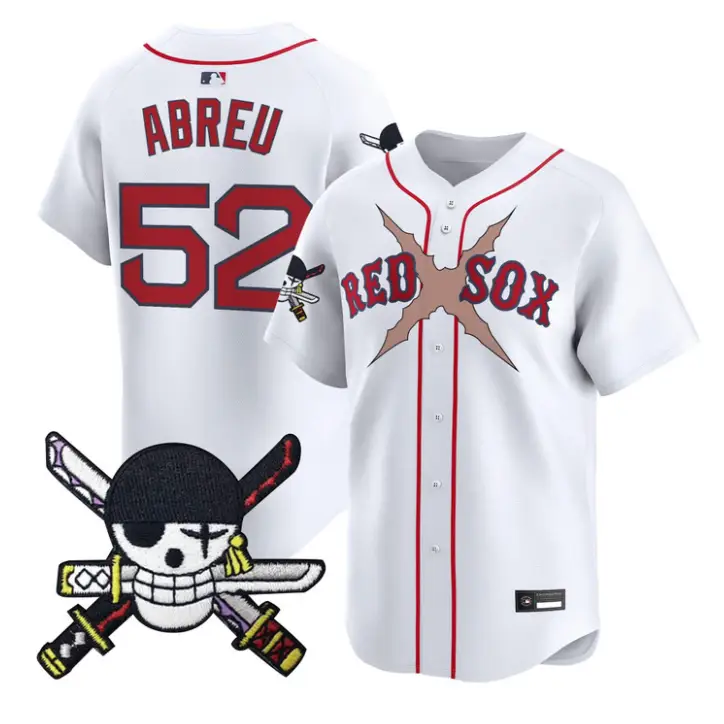 Wilyer Abreu Jersey #52 Boston Red Sox One Piece Zoro Patch Stitched by My Store
