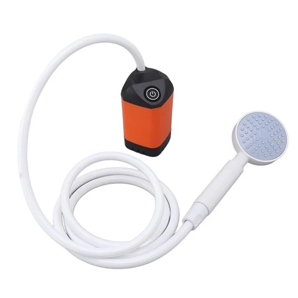 Portable Camping Shower with Pump – USB Rechargeable, 4400mAh Battery, Compact & Easy Setup by BowLift