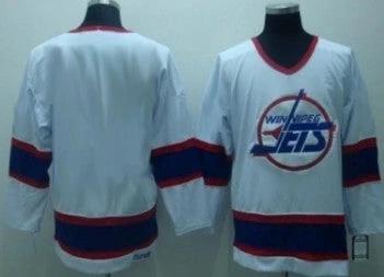 Winnipeg Jets Customized White CCM Jersey by Hockey David