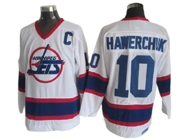 Winnipeg Jets #10 Dale Hawerchuk White 1992 Vintage CCM Jersey by Hockey David