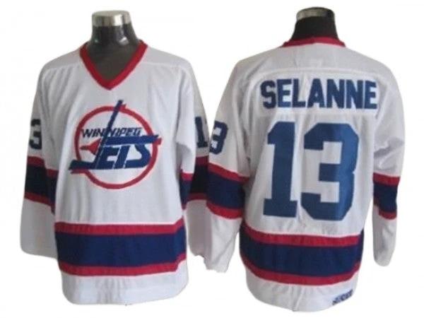 Winnipeg Jets #16 Laurie Boschman 1989 Vintage CCM Jersey - Blue by Hockey David