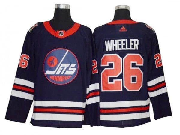 Winnipeg Jets #26 Blake Wheeler Navy Heritage Classic Jersey by Hockey David