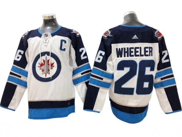 Winnipeg Jets #26 Blake Wheeler White Away Jersey by Hockey David