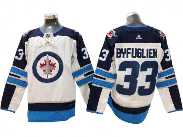 Winnipeg Jets #33 Dustin Byfuglien White Away Jersey by Hockey David