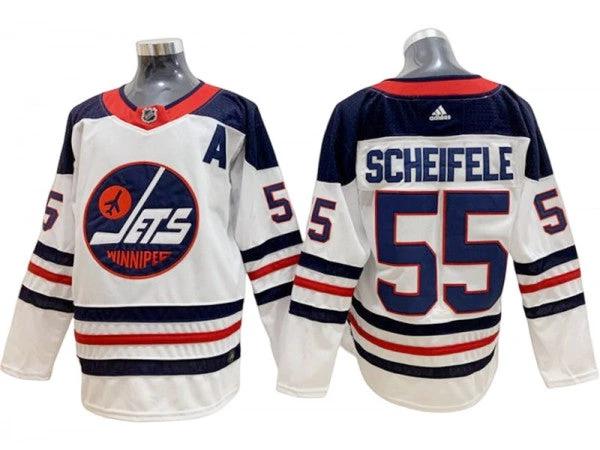 Winnipeg Jets #55 Mark Scheifele White Heritage Jersey by Hockey David