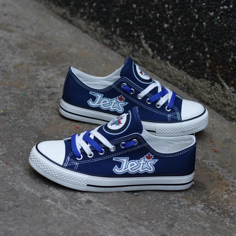 Winnipeg Jets Low Top Canvas Sport Sneakers Shoes For Men Women Fans by Crocs