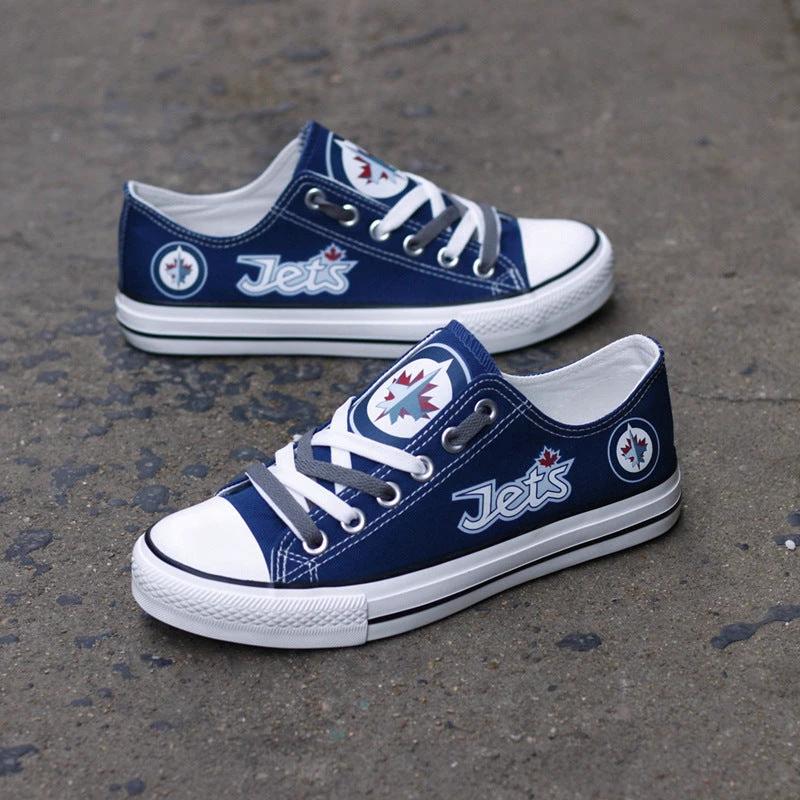 Winnipeg Jets Low Top Canvas Sport Sneakers Shoes For Men Women Fans by Crocs