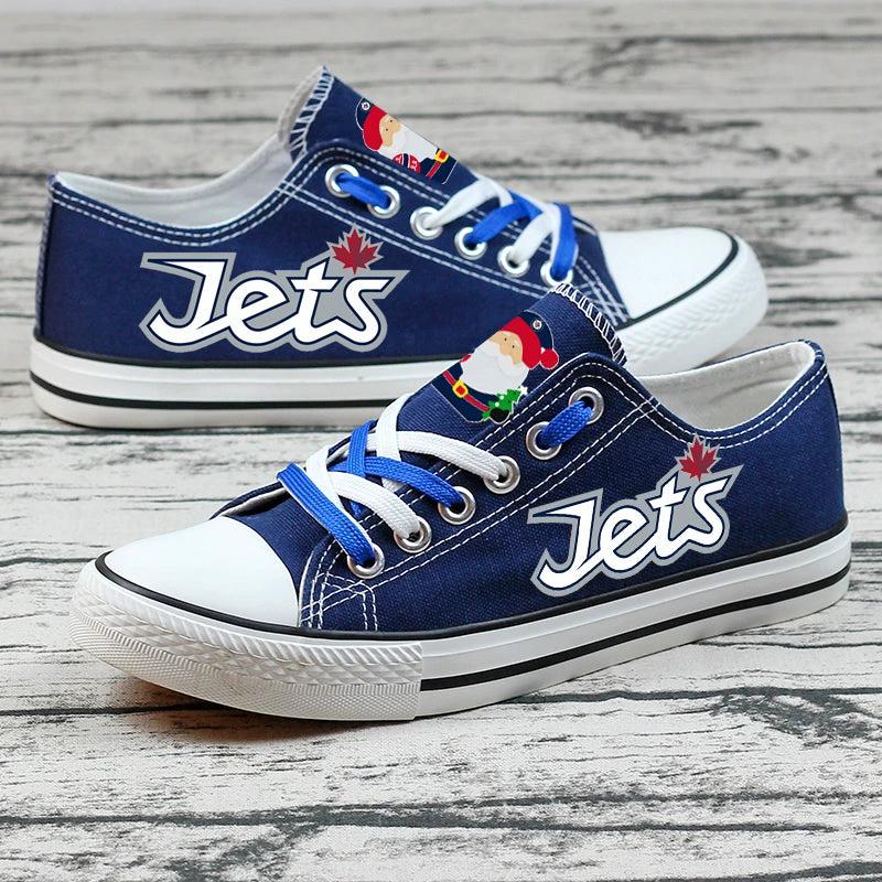 Winnipeg Jets Low Top Canvas Sport Sneakers Shoes For Men Women Fans by Crocs