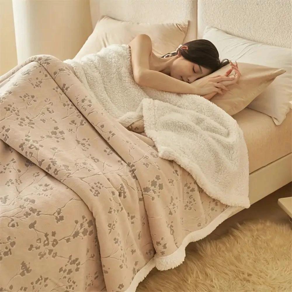 Winter Garden Plush Blanket by Casa & Beyond