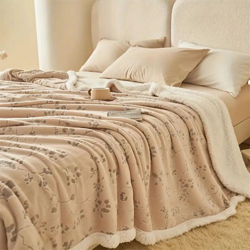 Winter Garden Plush Blanket by Casa & Beyond