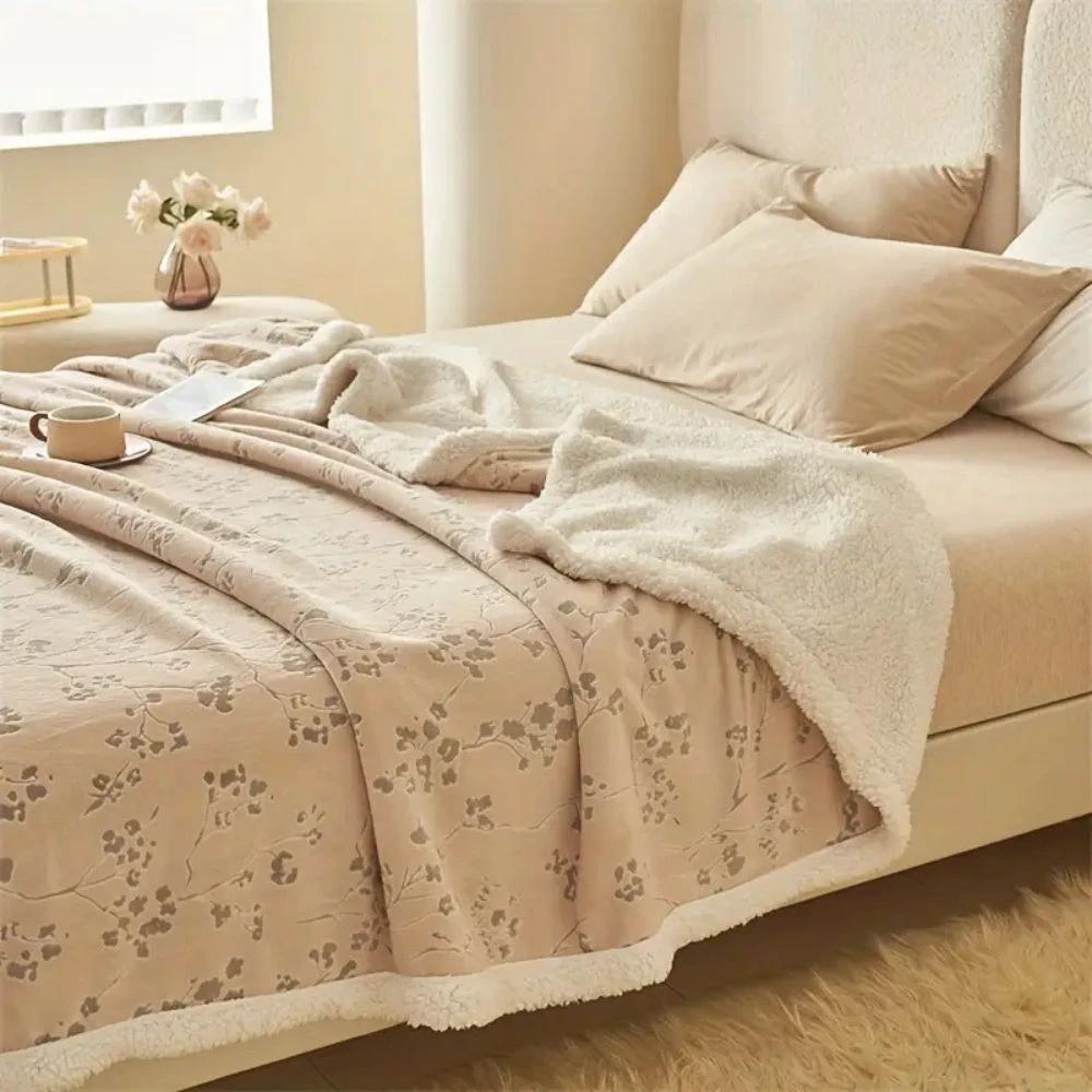 Winter Garden Plush Blanket by Casa & Beyond
