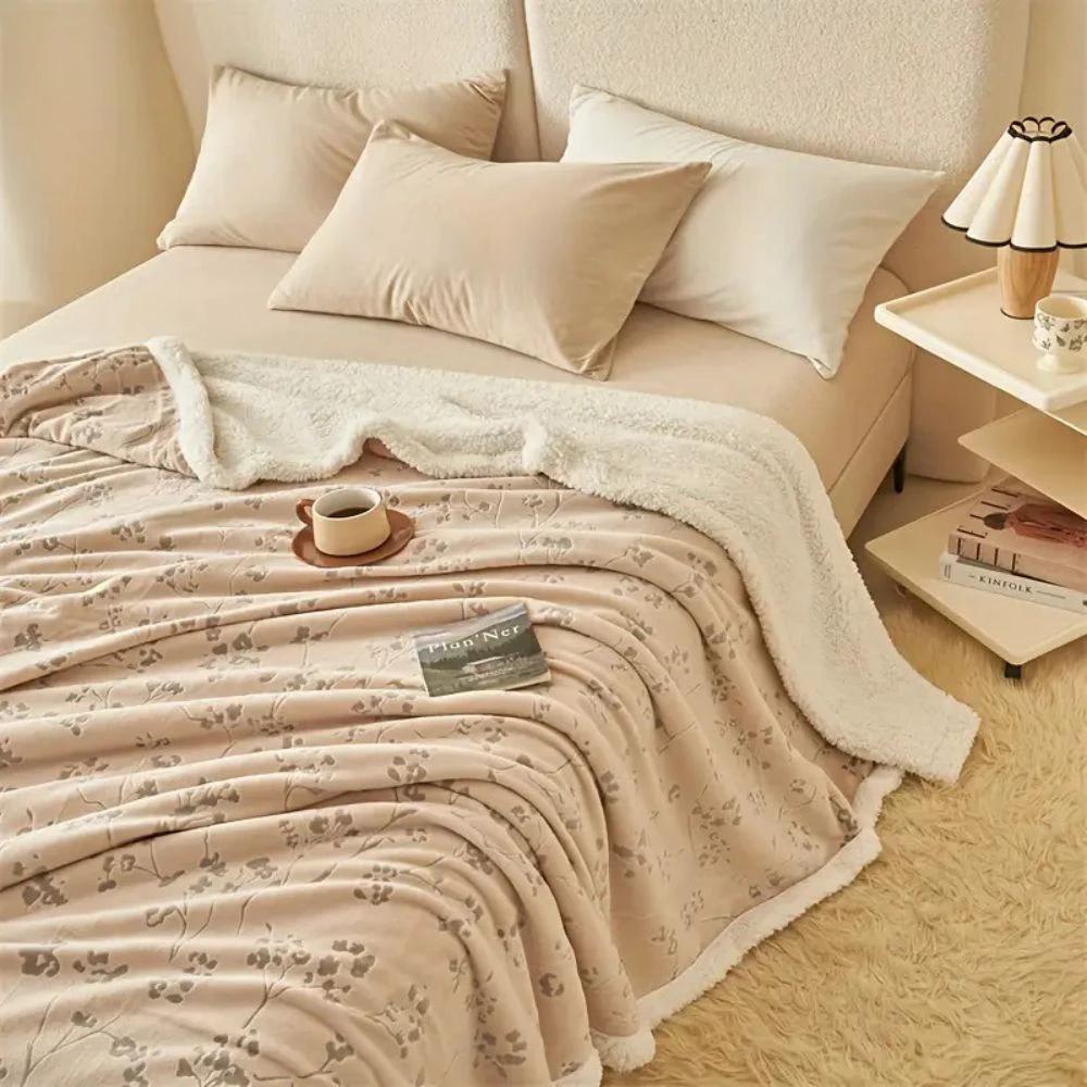 Winter Garden Plush Blanket by Casa & Beyond