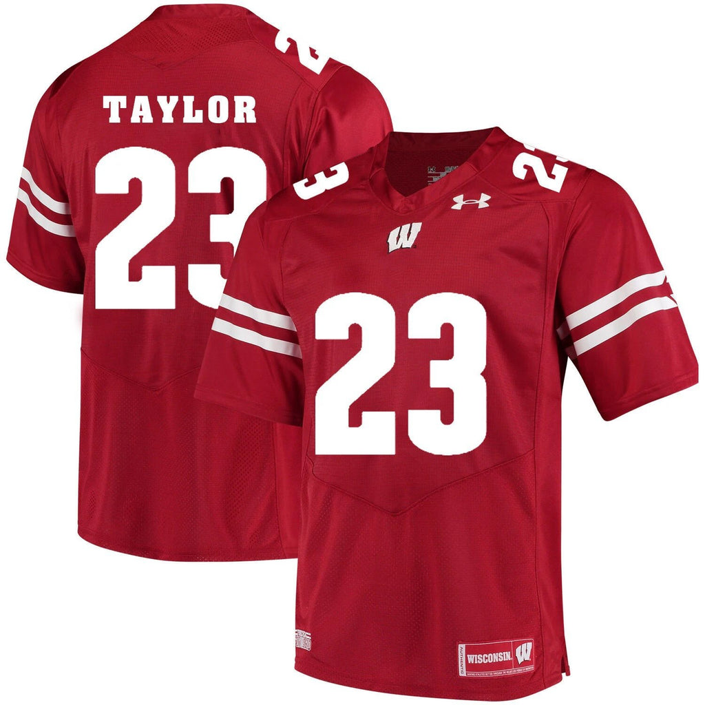 Wisconsin Badgers #23 Jonathan Taylor College Football Jersey Red 1 by My Store