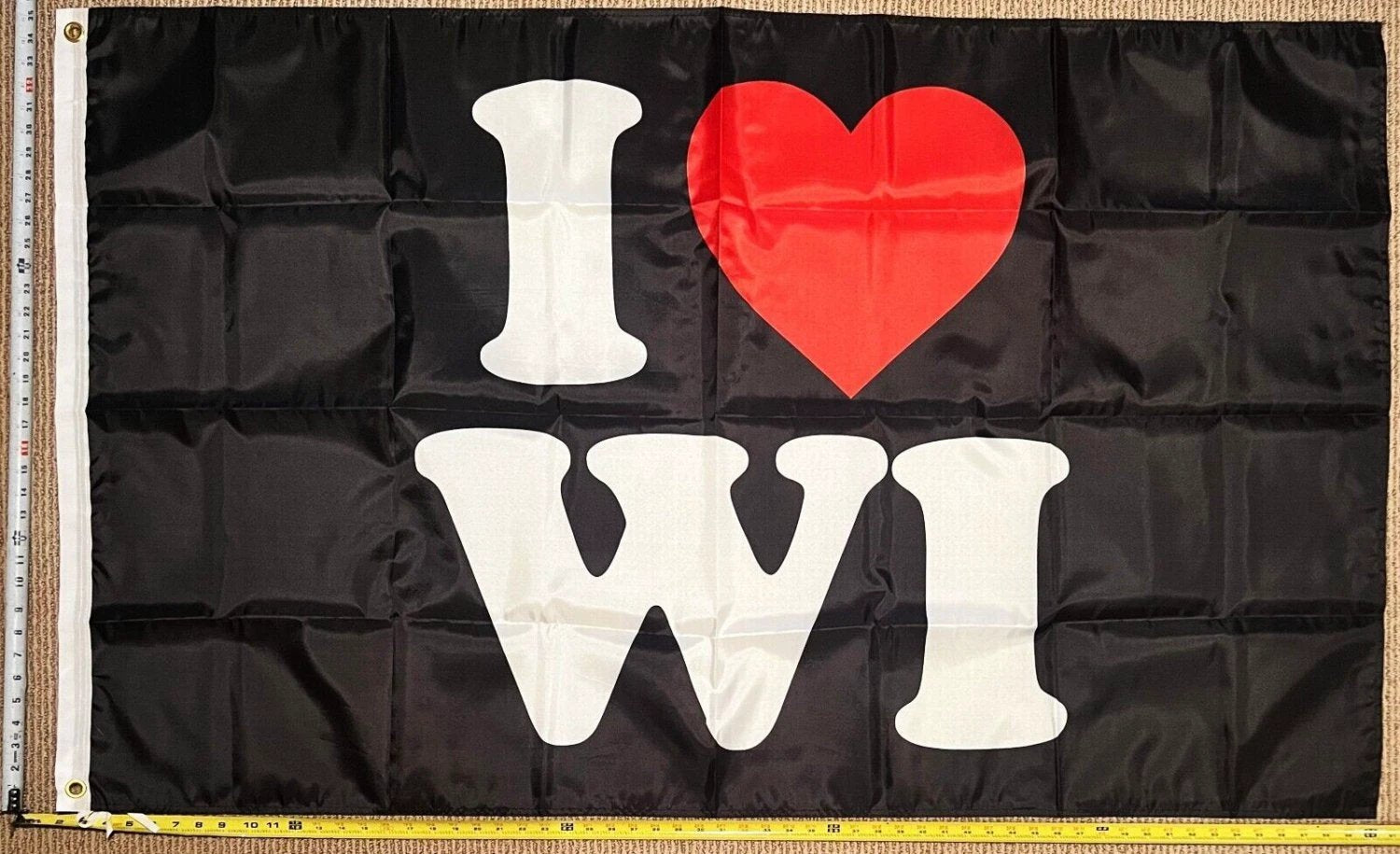 Wisconsin Flag College Beer America Man Cave Sign Poster USA 3x5ft by flagsjustdoit