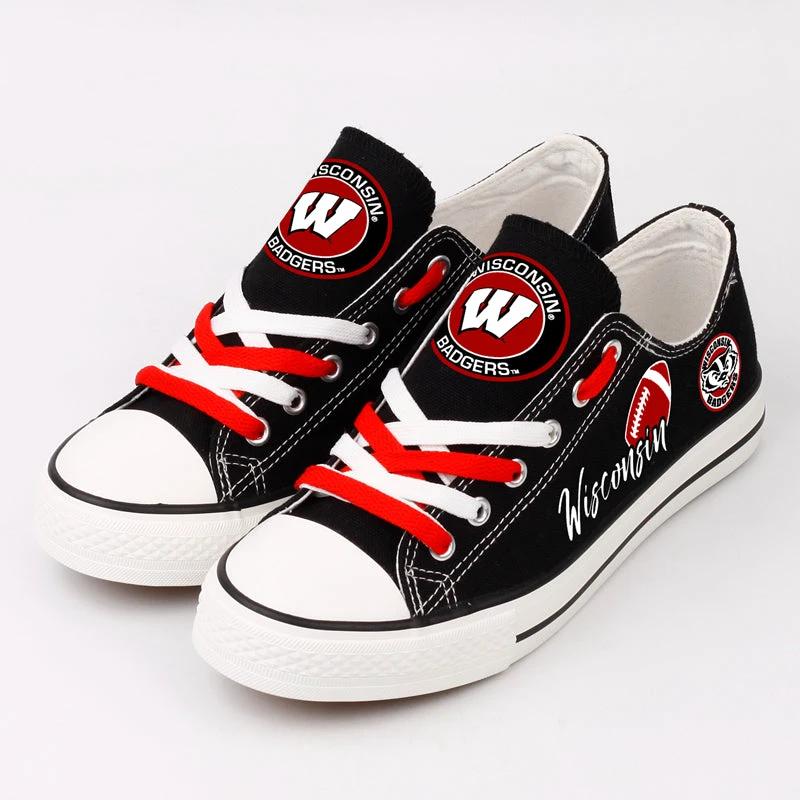 Wisconsin Badgers Sport Sneakers Shoes For Men Women Fans by Crocs