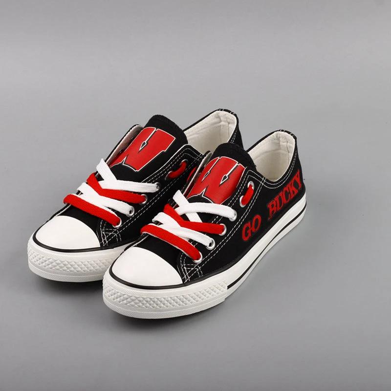 Wisconsin Badgers Sport Sneakers Shoes For Men Women Fans by Crocs