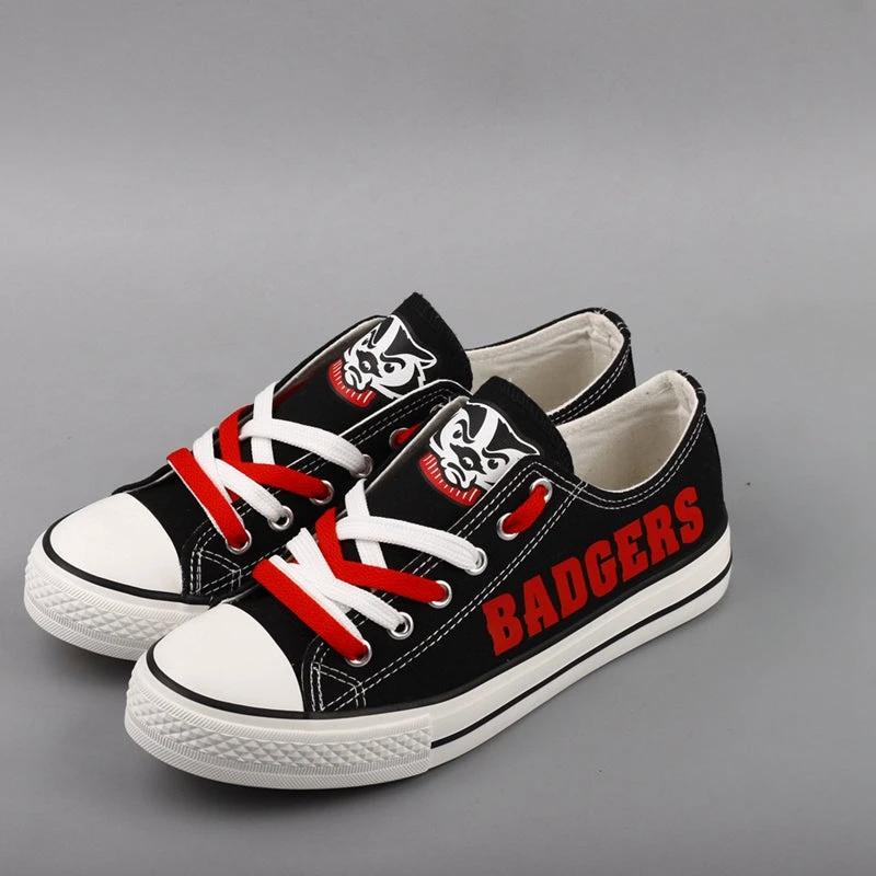 Wisconsin Badgers Sport Sneakers Shoes For Men Women Fans by Crocs