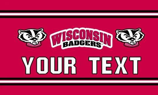 Wisconsin Badgers Flag NCAA University of Wisconsin Flag 3X5FT polyester Banner by flagsshop