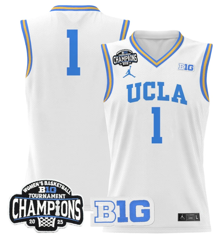 Women's Team Jersey UCLA Bruins 2025 Champions Basketball Stitched White by My store basketball