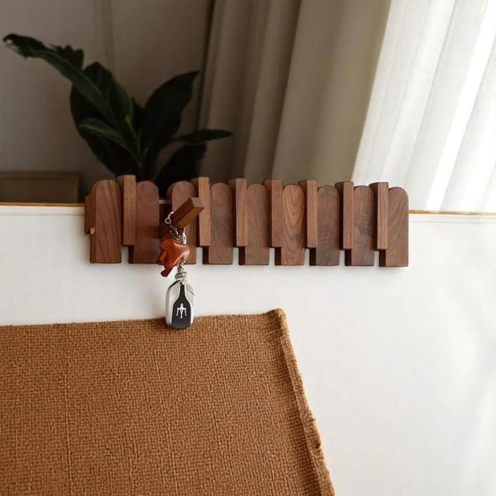 Piano Wooden Hook Wall Coat Rack by Casa & Beyond