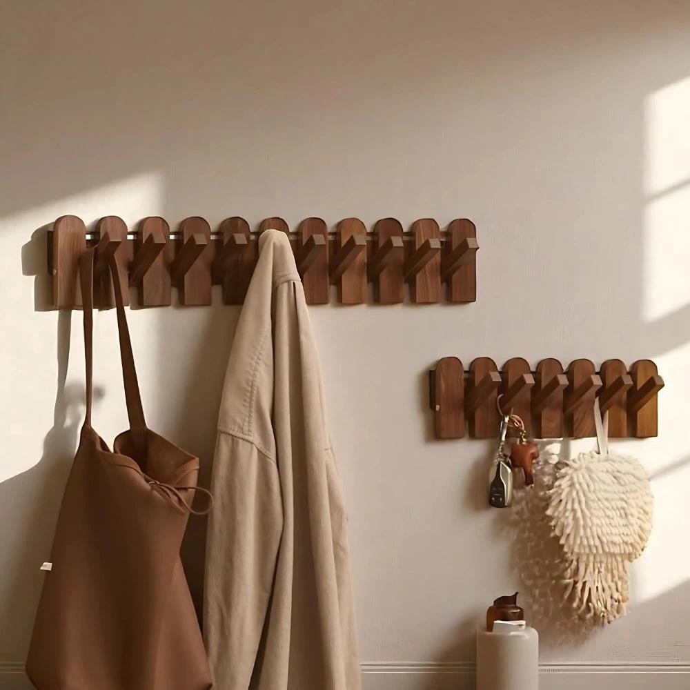 Piano Wooden Hook Wall Coat Rack by Casa & Beyond