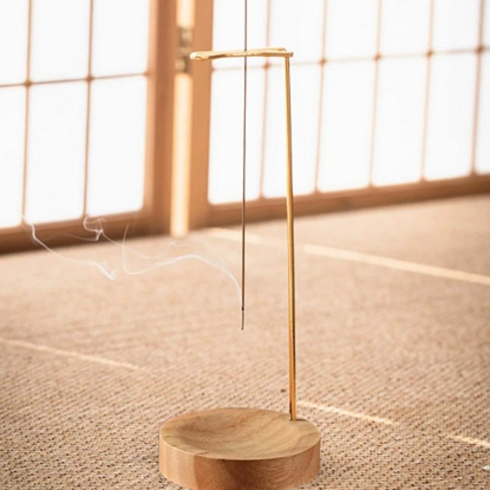 Wooden Incense Burner with Metal Holder by Casa & Beyond