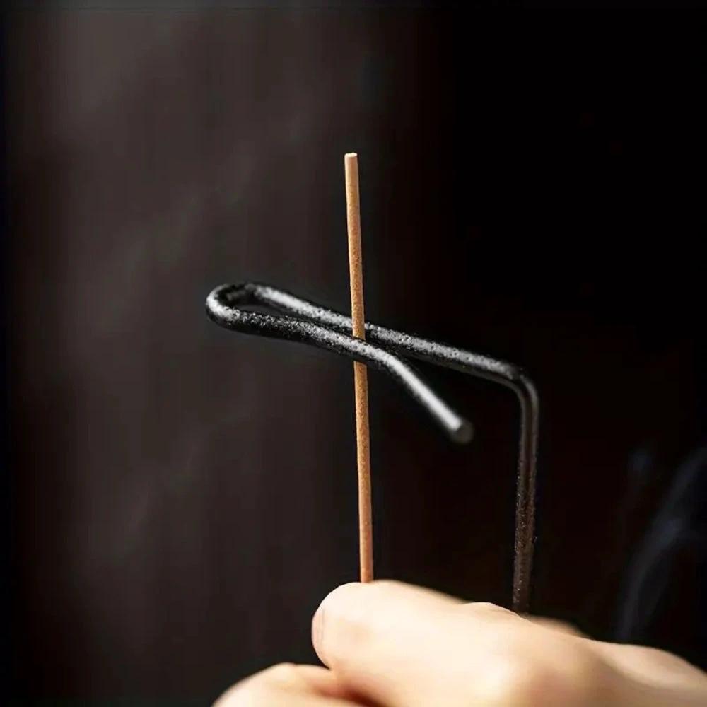 Wooden Incense Burner with Metal Holder by Casa & Beyond