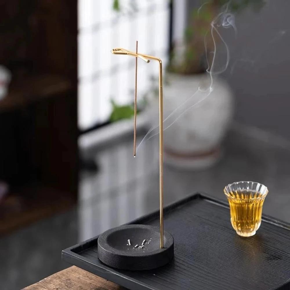 Wooden Incense Burner with Metal Holder by Casa & Beyond