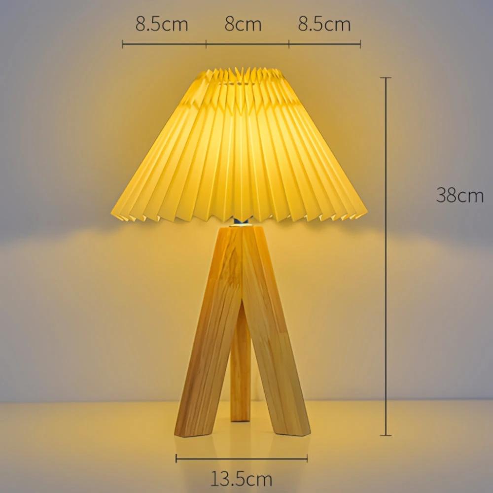 Wooden Tripod USB Table Lamp by Casa & Beyond