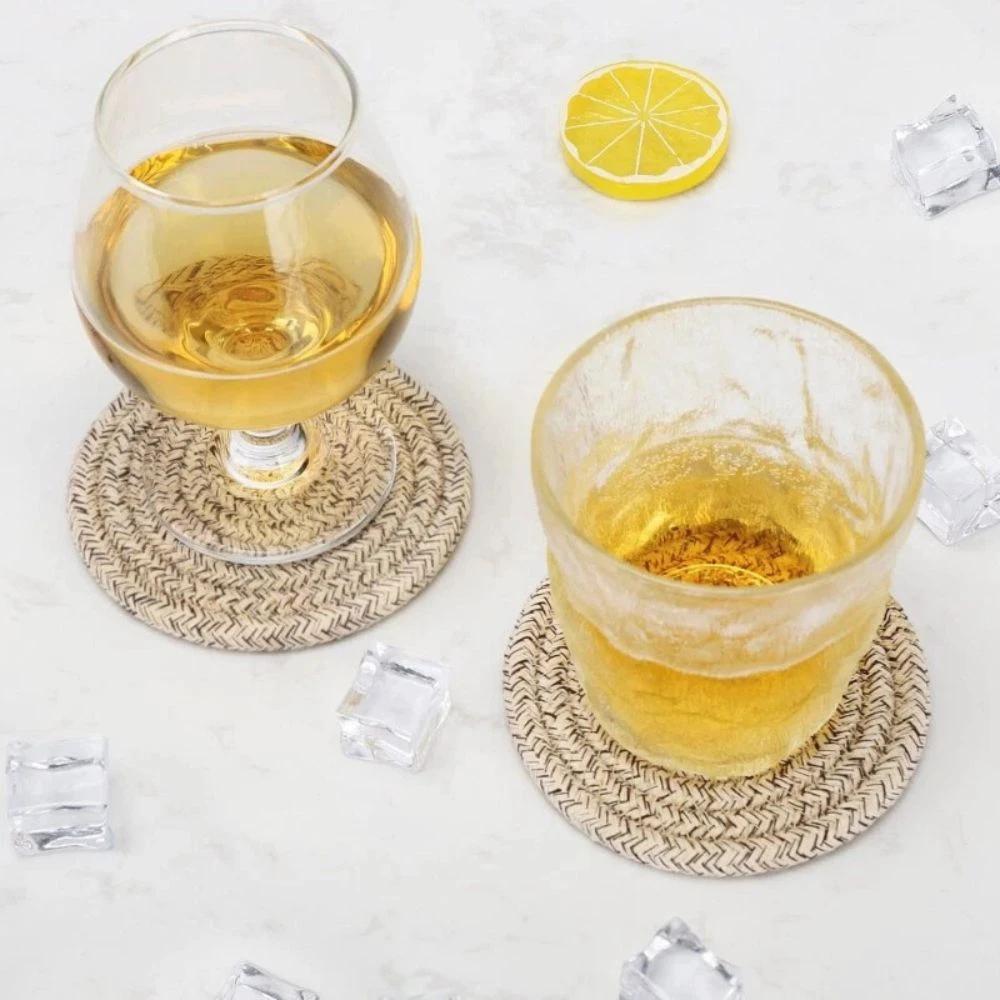 Woven Whirl Coaster Set | 8Pcs Set by Casa & Beyond