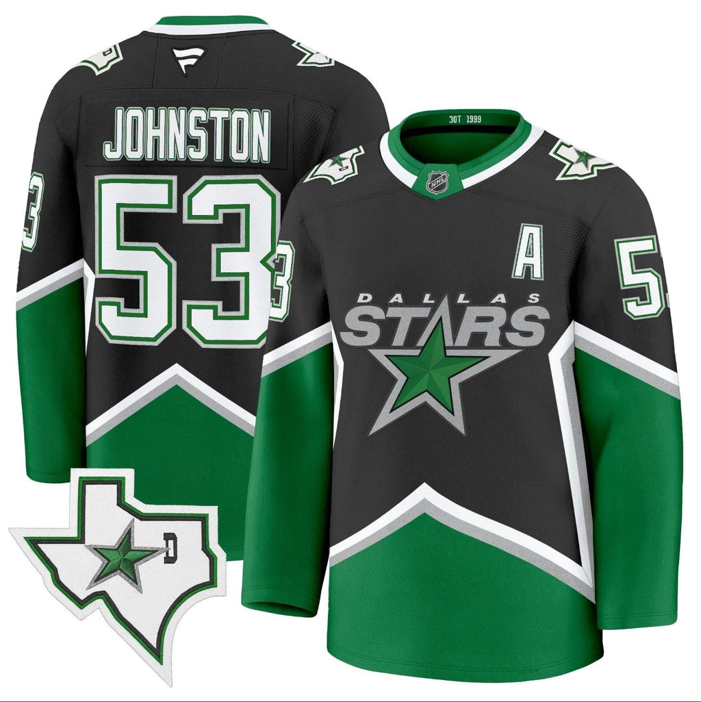 Wyatt Johnston Jersey #53 Dallas Stars '99 Throwback Premium All Stitched by Hockey David