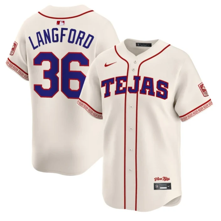 Wyatt Langford Jersey #36 Texas Rangers 2026 City Connect Premier Stitched by My Store
