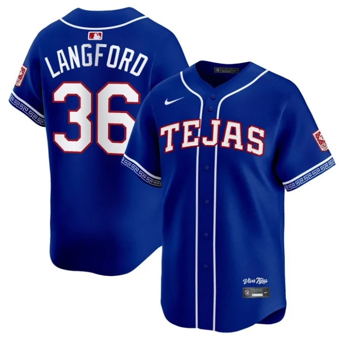 Wyatt Langford Jersey #36 Texas Rangers 2026 City Connect Premier Stitched by My Store