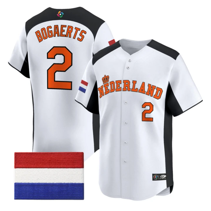 Xander Bogaerts Jersey #2 Team Netherlands 2026 World Baseball Stitched by My Store