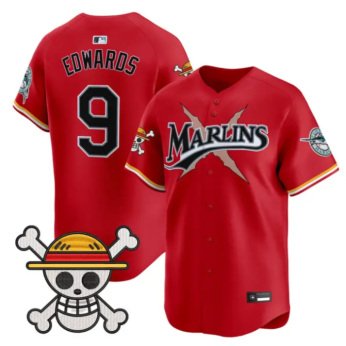 Xavier Edwards Jersey #9 Miami Marlins One Piece Premier Stitched by My Store