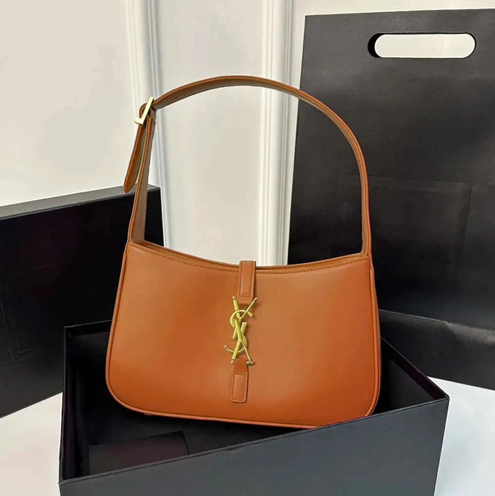 Classic Luxury Handbag Cowhide Shoulder Bag Women’s Black Crossbody by jinxuan_shoe