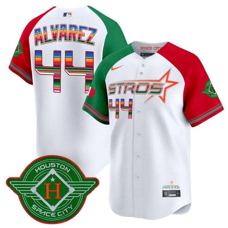Yordan Álvarez Jersey #44 Astros 2025 City Connect Mexico Vapor Premier Limited Stitched Alternate by My Store