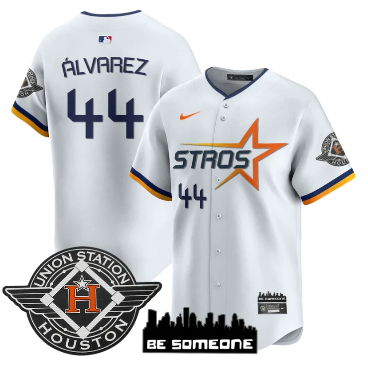 Yordan Álvarez Jersey #44 Houston Astros 2025 City Connect Vapor Premier Limited Stitched White by My Store