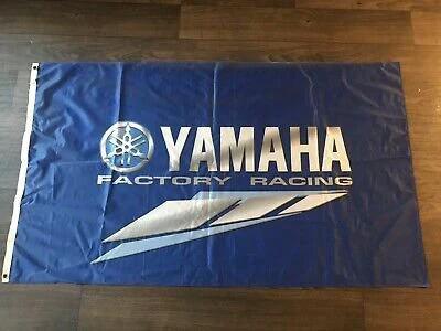 Yamaha Factory Racing Flag 3X5 Ft Polyester Banner USA 90x150cm by flagsjustdoit