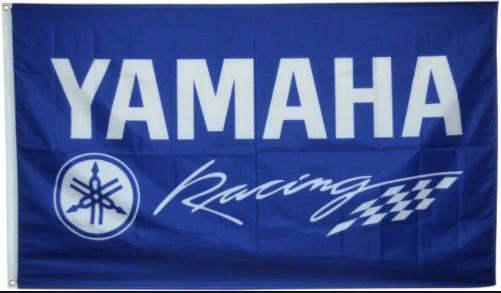 Yamaha Racing Flag 3X5 Ft Polyester Banner USA 90x150cm by flagsjustdoit