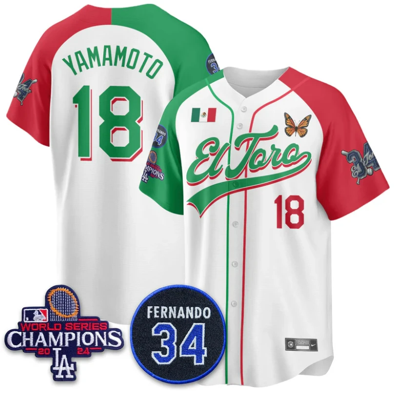 Yamamoto Jersey #18 Dodgers Mexican El Toro For 34 Stitched Alternate by My Store