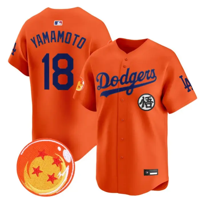 Yamamoto Jersey #18 Dodgers Dragon Ball Vapor Premier Stitched by My Store