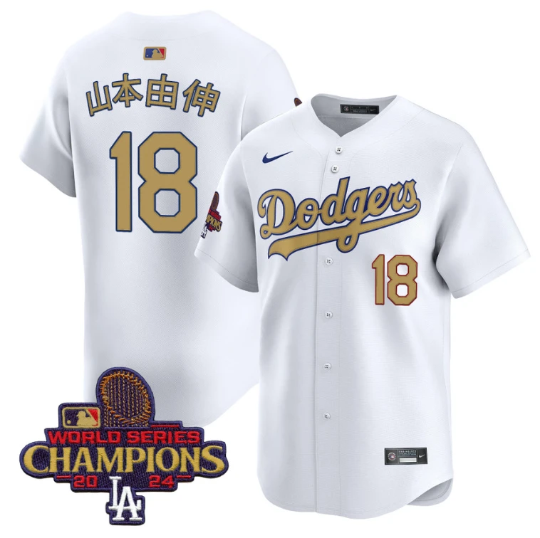 Yamamoto Jersey #18 Dodgers 2025 Gold Vapor Premier Stitched Royal by My Store