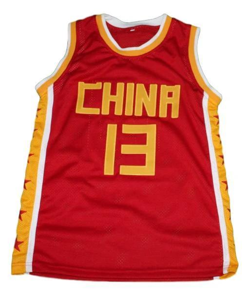 Yao Ming Jersey #13 Team China Basketball Sewn Red by My store basketball