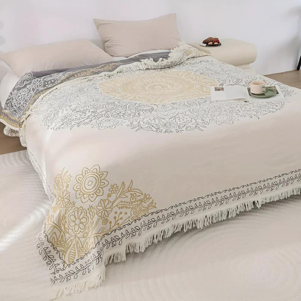 Scandi Chic Cotton Blanket by Casa & Beyond