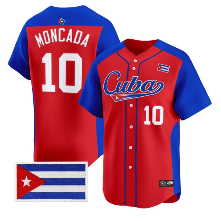 Yoan Moncada Jersey #10 Team Cuba 2026 World Baseball Roster Stitched by My Store