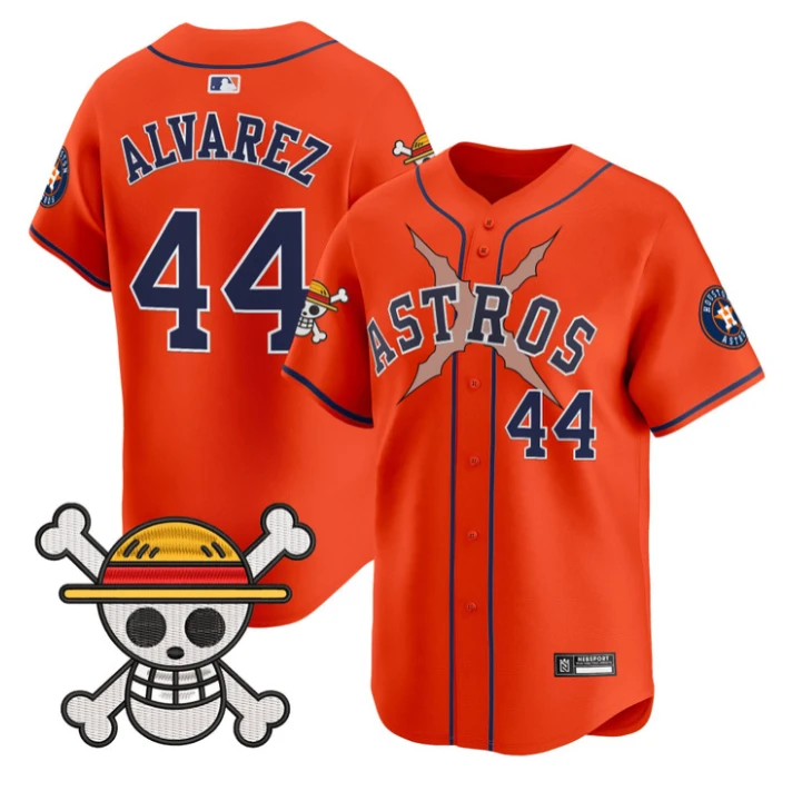 Yordan Álvarez Jersey #44 Houston Astros One Piece 2025 Limited Stitched Orange by My Store