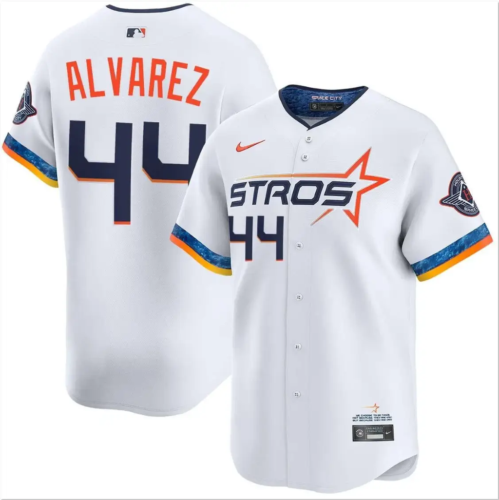 Yordan Alvarez Jersey #44 Astros Vapor Premier Limited All Stitched by My Store