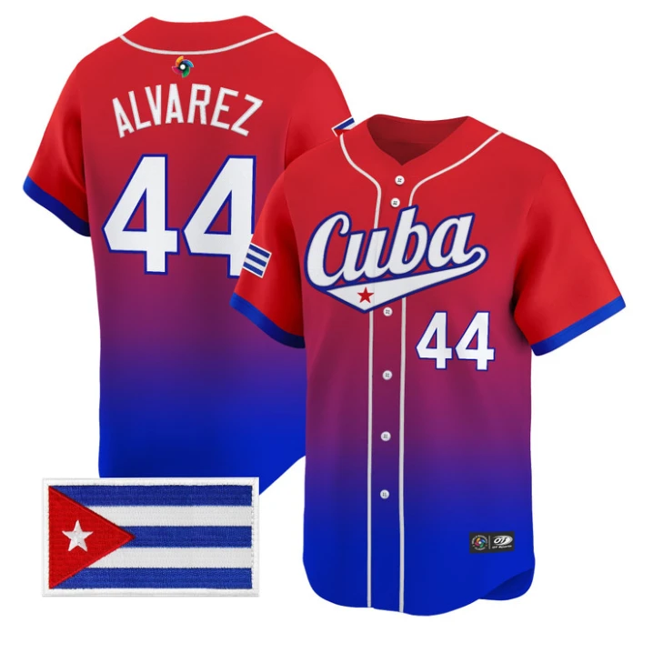 Yordan Alvarez Jersey #44 Team Cuba 2026 World Baseball Roster Stitched by My Store